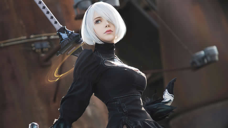 2B Cosplay美女高清壁纸图片 3840x2160