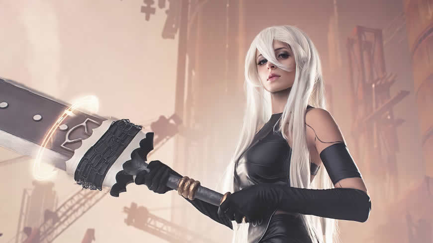 尼尔:机械纪元 2B Cosplay高清壁纸图片 3840x2160