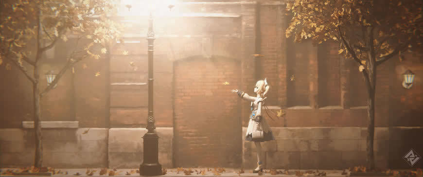 原神 芭芭拉高清壁纸图片 3440x1440