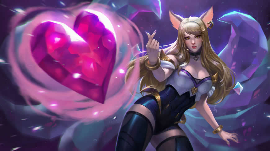 LOL英雄联盟 九尾妖狐 阿狸高清壁纸图片 2560x1440