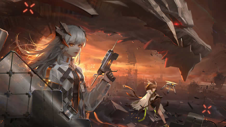 明日方舟 塞雷娅 赫默高清壁纸图片 3840x2160