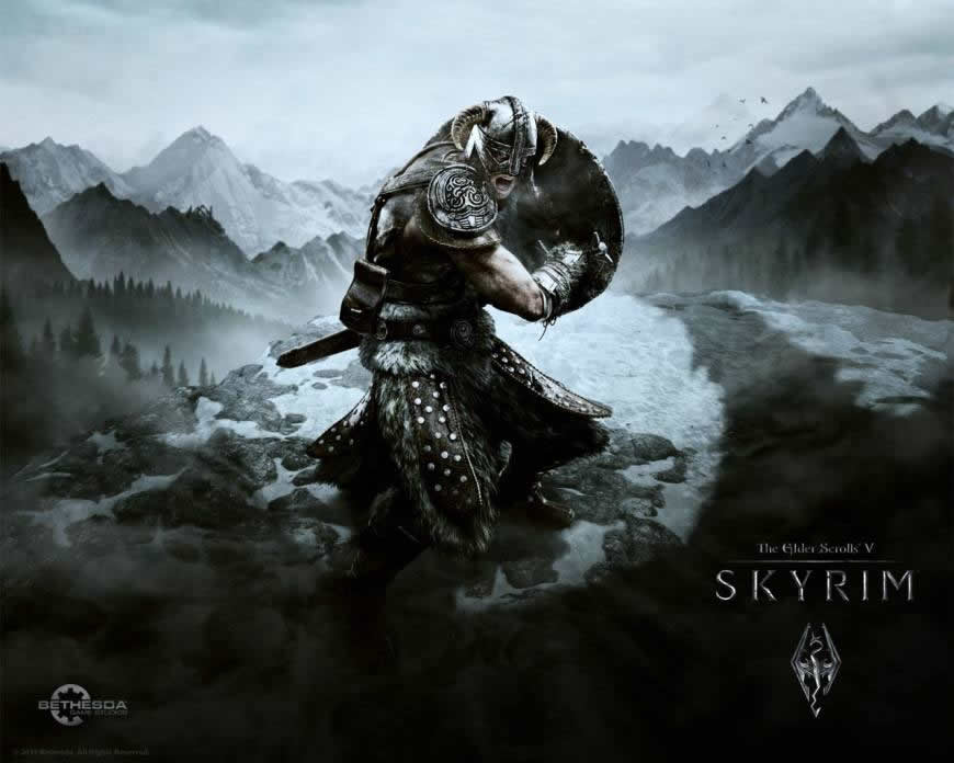 上古卷轴5:天际——龙高清壁纸图片 1280x1024