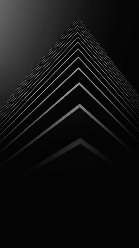 黑白 3D 透视 设计高清壁纸图片 2160x3840