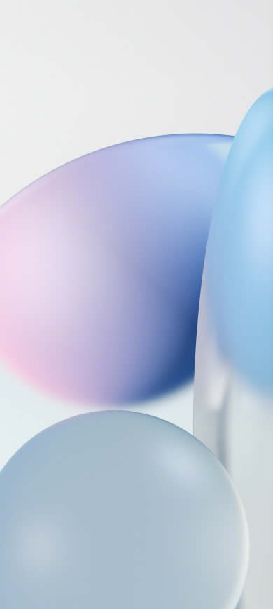 ColorOS 12系统内置 3D 球体高清壁纸图片 1440x3216