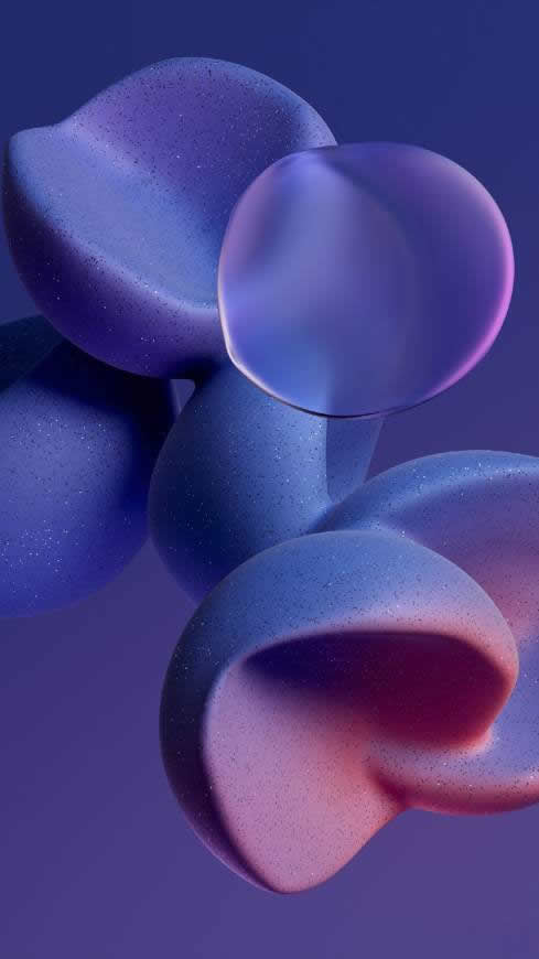 小米Xiaomi Civi 3D紫色凹球体高清壁纸图片 1080x1920