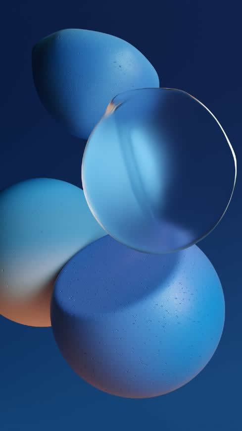 小米Xiaomi Civi 3D粉色球体高清壁纸图片 1080x1920
