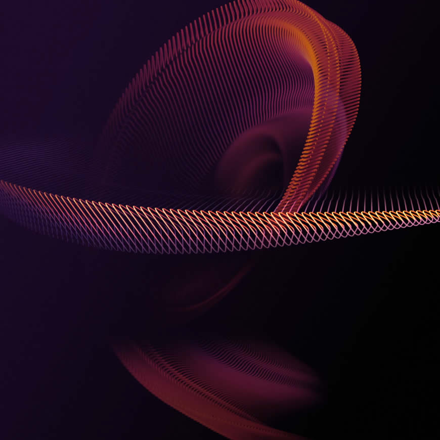 索尼Sony Xperia 5 III 原生紫色渐变螺旋线条高清壁纸图片 2560x2560