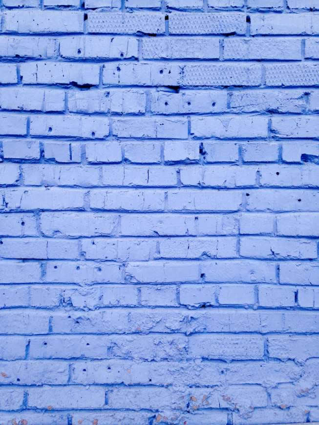 蓝砖墙面高清壁纸图片 2448x3264