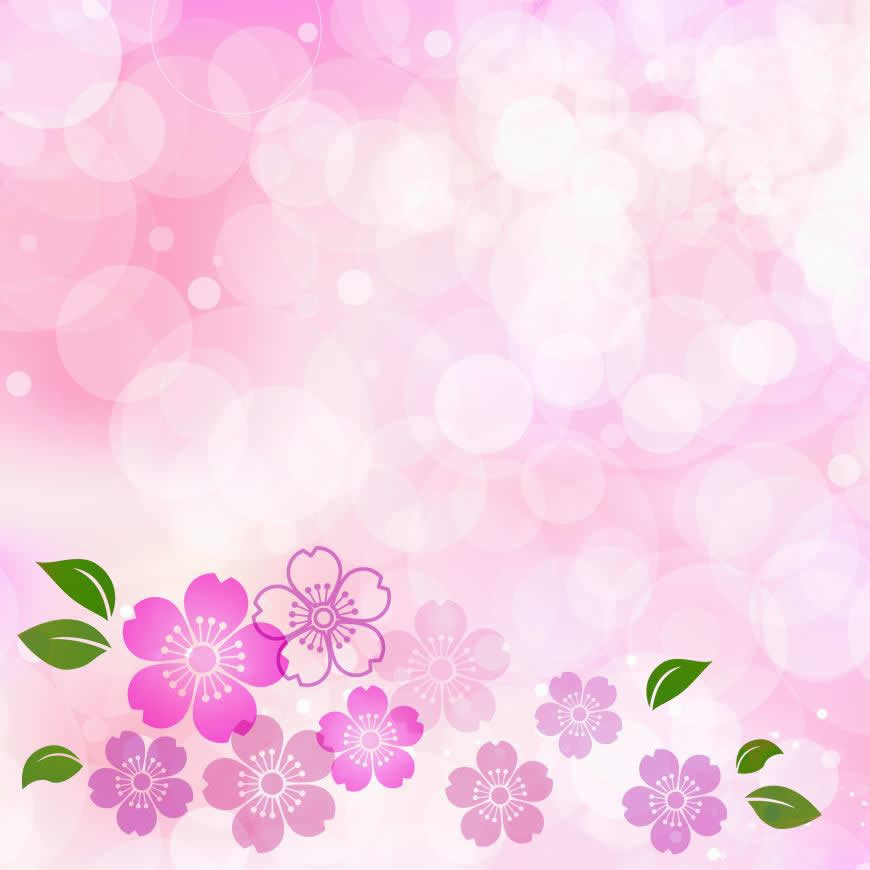 粉色花纹圆点背景高清壁纸图片 3600x3600