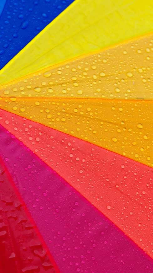 彩色雨伞纹理高清壁纸图片 2160x3840