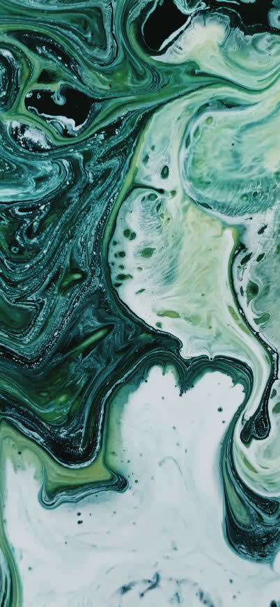 绿色液体高清壁纸图片 1125x2436