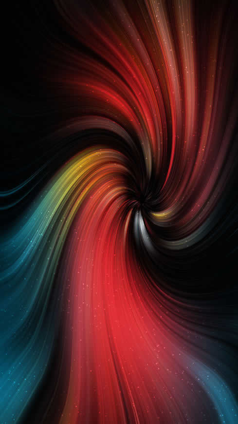 彩色抽象旋涡背景高清壁纸图片 2160x3840
