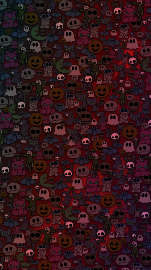 可怕的鬼魂插画高清壁纸图片 2160x3840