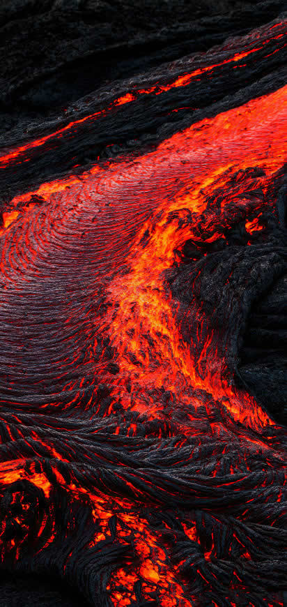 火山岩浆高清壁纸图片 1420x3000