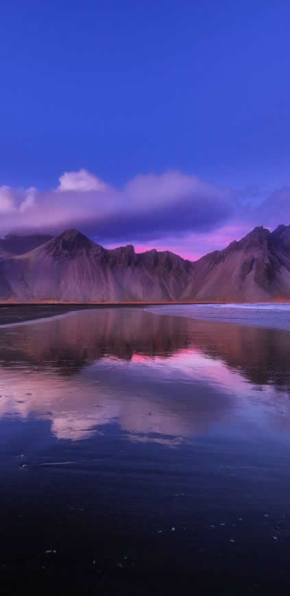 冰岛西角山高清壁纸图片 1440x2960