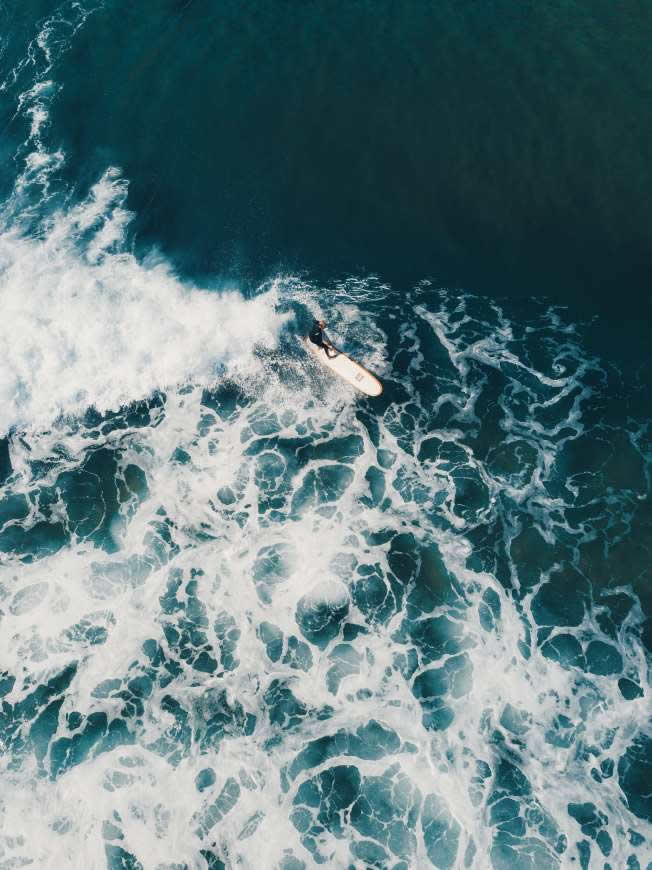 海上冲浪航拍高清壁纸图片 2810x3749