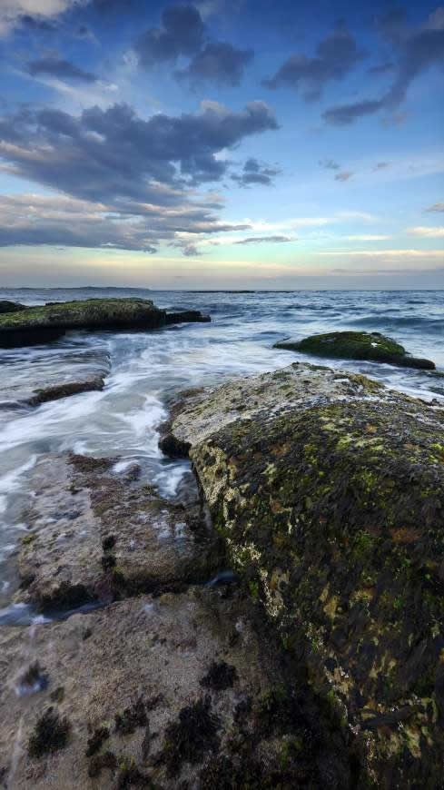 大海 海浪 岩石高清壁纸图片 2160x3840