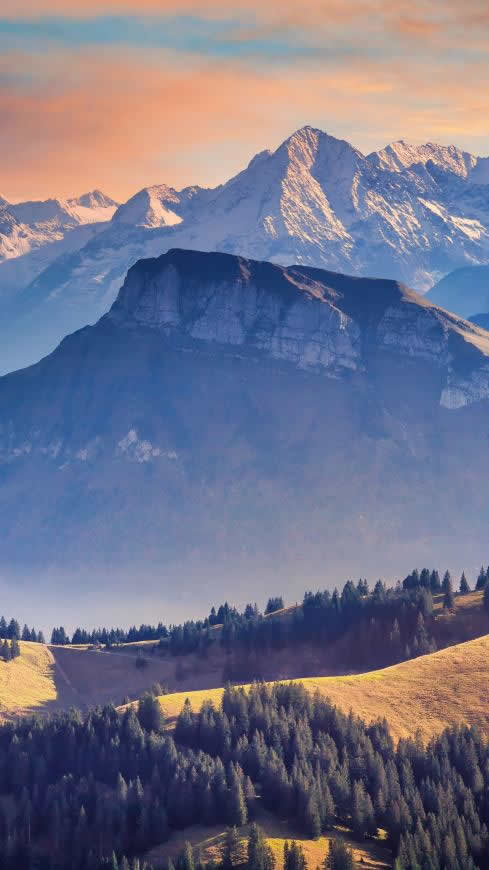 阿尔卑斯山脉高清壁纸图片 2160x3840