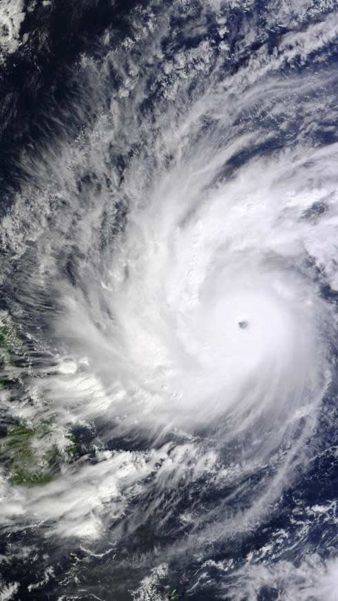 飓风卫星云图高清壁纸图片 2160x3840