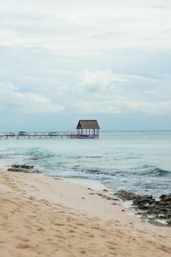 大海 海滩 码头高清壁纸图片 3164x4746