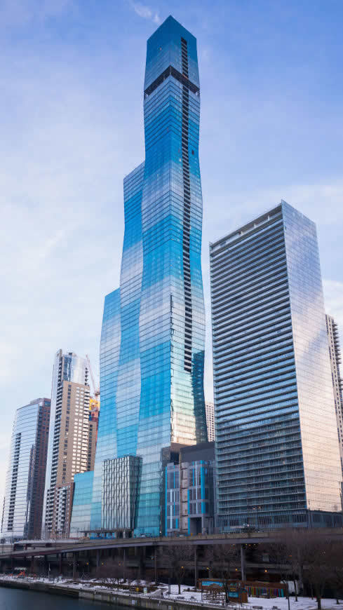 美国 芝加哥 摩天大楼高清壁纸图片 2160x3840