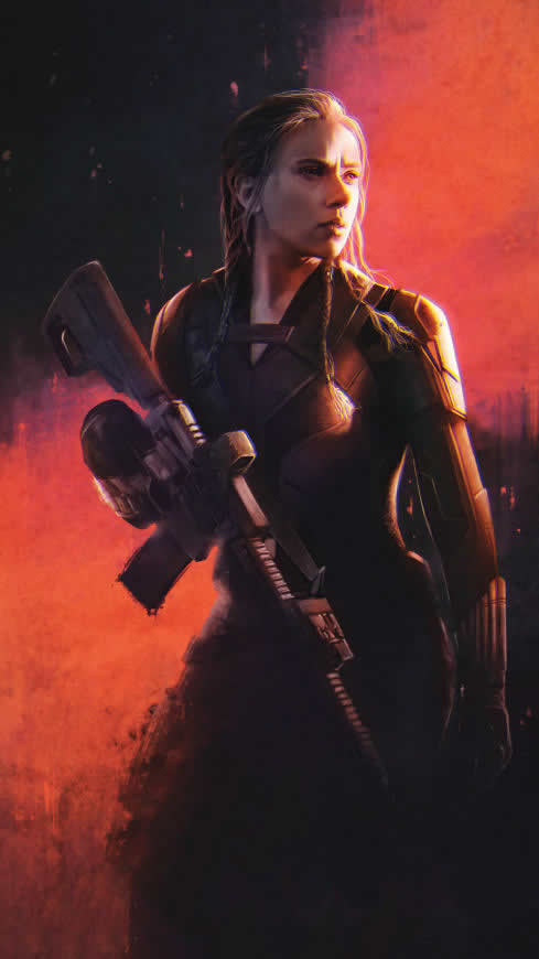 黑寡妇 斯嘉丽·约翰逊高清壁纸图片 2160x3840