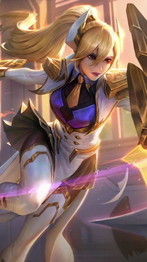LOL英雄联盟 曙光女神 蕾欧娜高清壁纸图片 2160x3840
