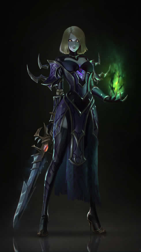 魔兽世界 女术士高清壁纸图片 2160x3840