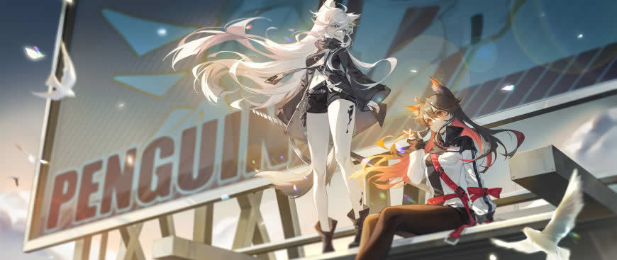 明日方舟 拉普兰德 德克萨斯高清壁纸图片 2560x1080