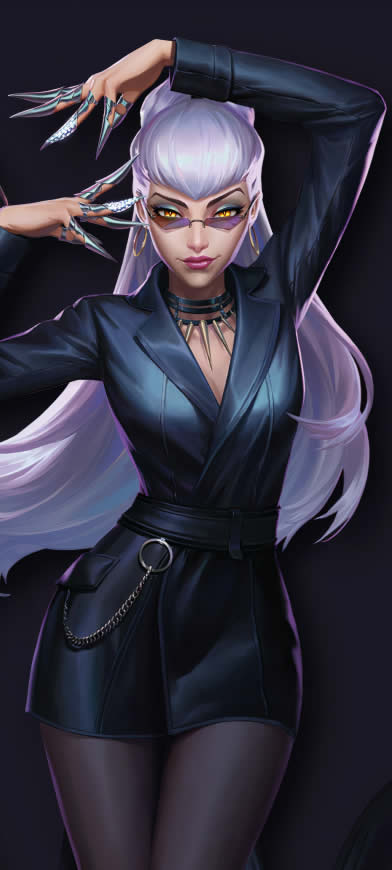 LOL英雄联盟 伊芙琳高清壁纸图片 1440x3200
