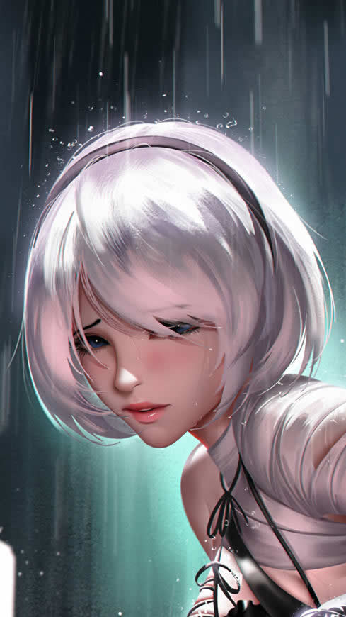 尼尔:机械纪元 2B高清壁纸图片 2160x3840