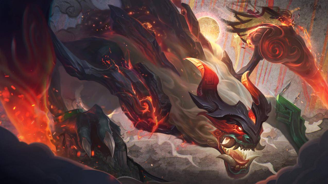 山海绘卷-科加斯《LOL英雄联盟》2021,4K超清电脑壁纸,4K高清壁纸