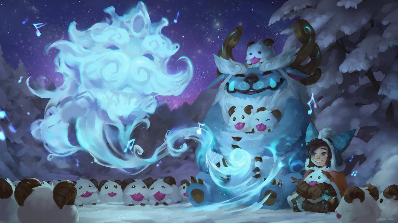 雪原双子,同人漫画,努努,英雄联盟,4k高清壁纸