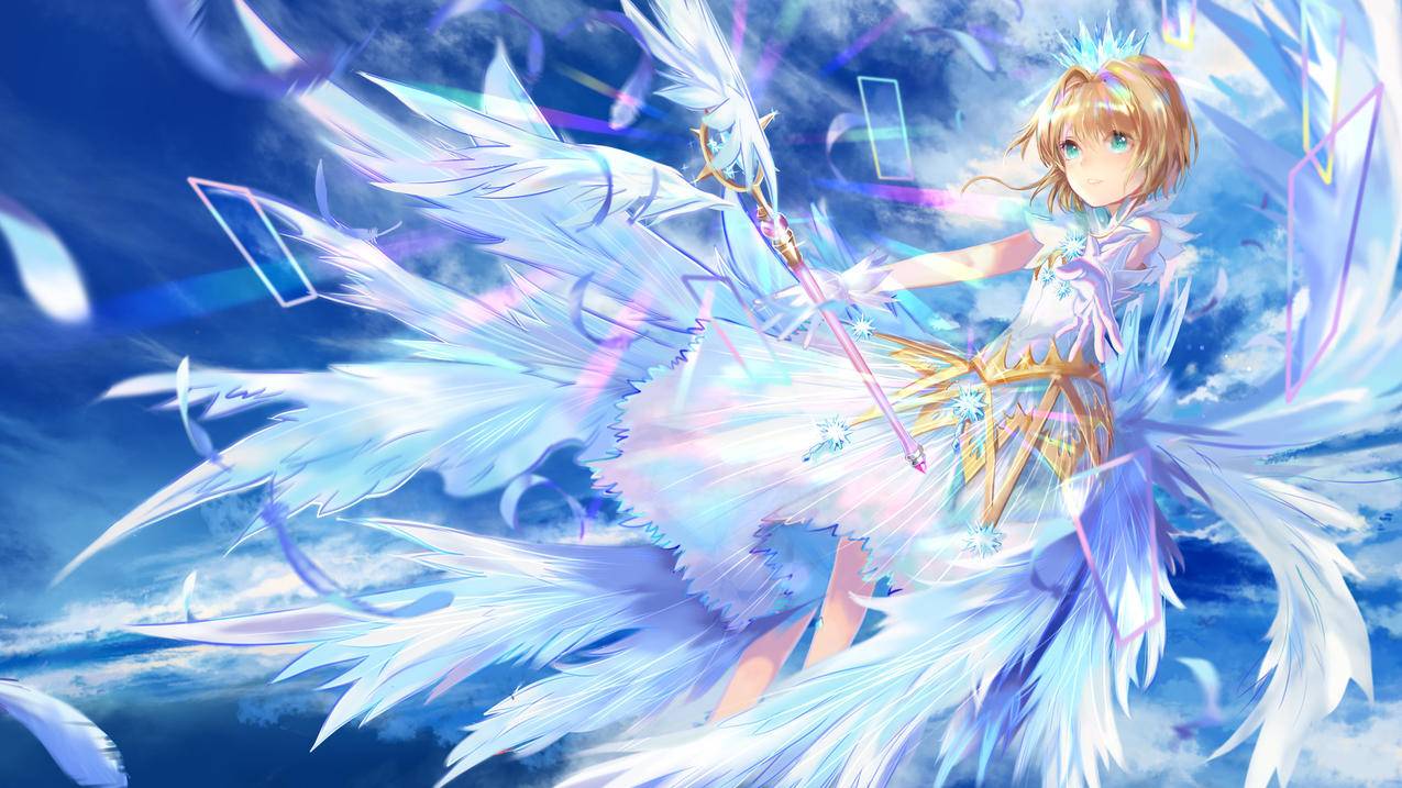 《魔卡少女樱》翅膀,4K高清动漫壁纸