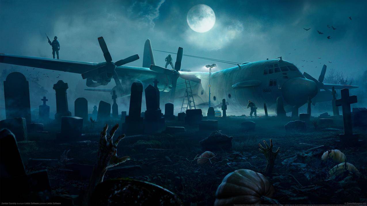 《僵尸炮艇,Zombie,Gunship》,4k游戏壁纸,3840x2160