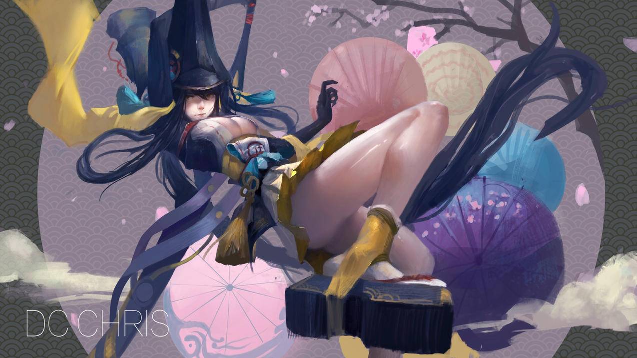 《阴阳师》,妖刀姬,唯美,4K高清动漫壁纸