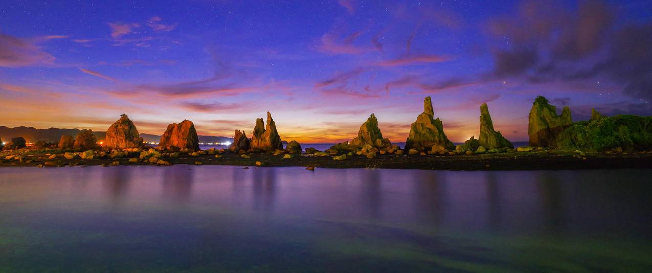 美丽的夜景,星空探索3440x1440带鱼屏风景壁纸