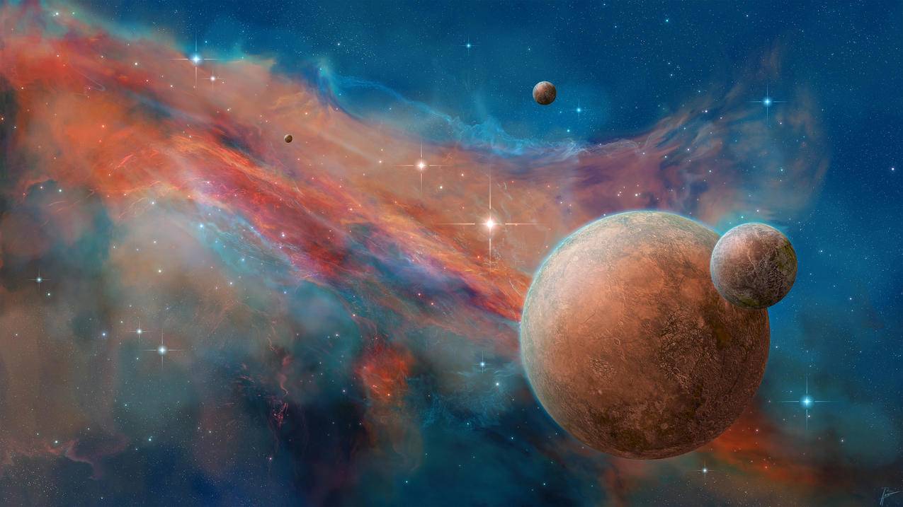宇宙银河,星空星球,4k高清风景壁纸