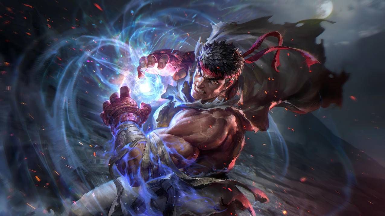 《街头霸王5(Street,Fighter,5)》红色发带,男人,4K高清壁纸
