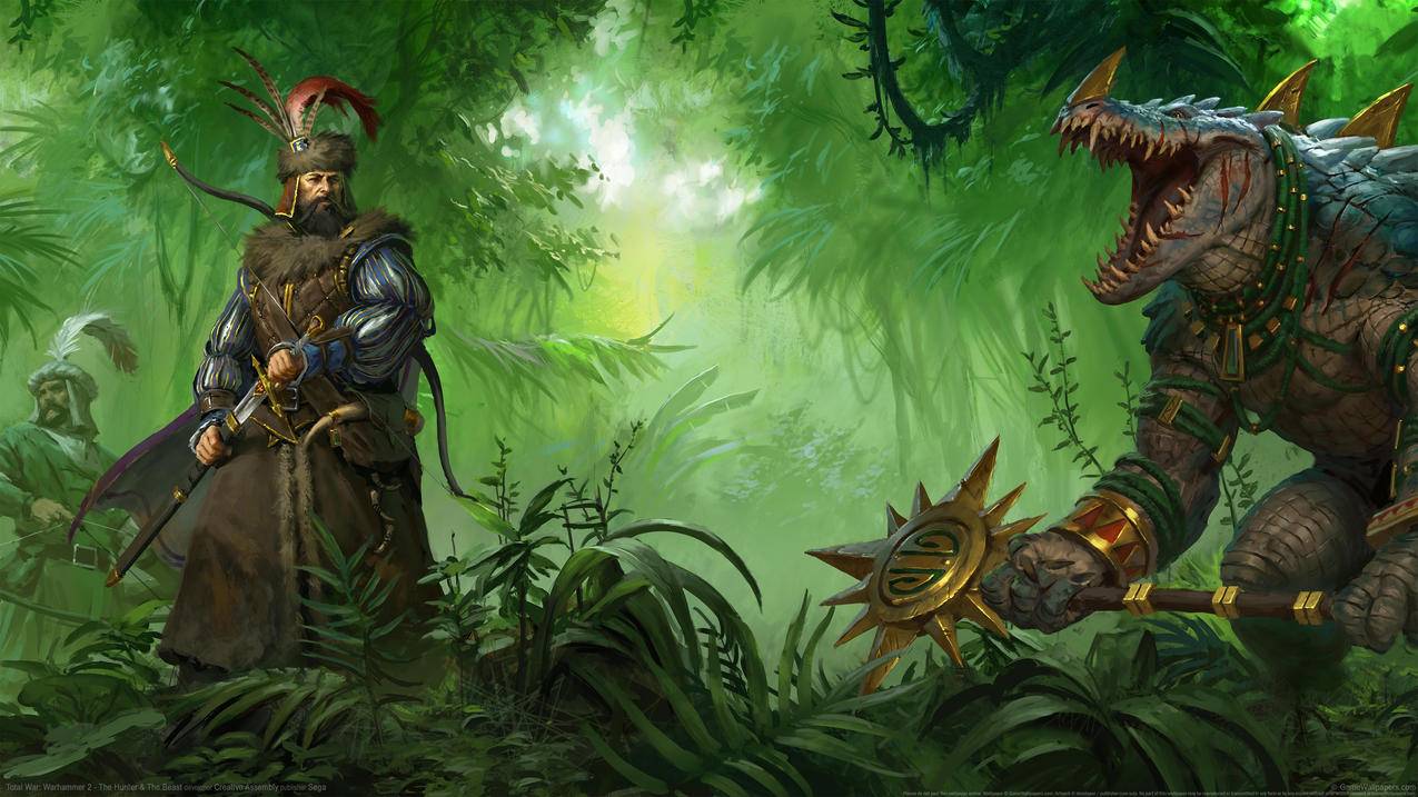 《全面战争:战锤2-Total,War:WARHAMMER,2》深林,人,兽,4K高清壁纸