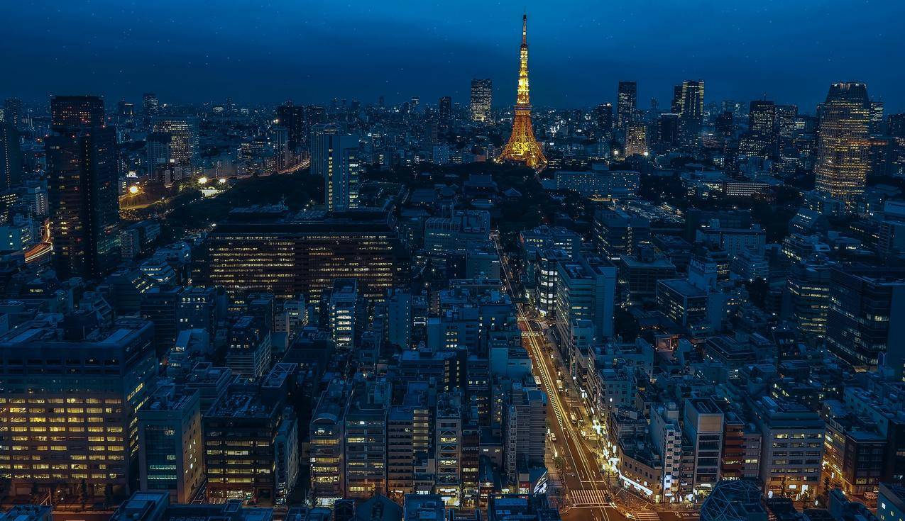 城市,日落,灯光,夜晚的免费股票图片