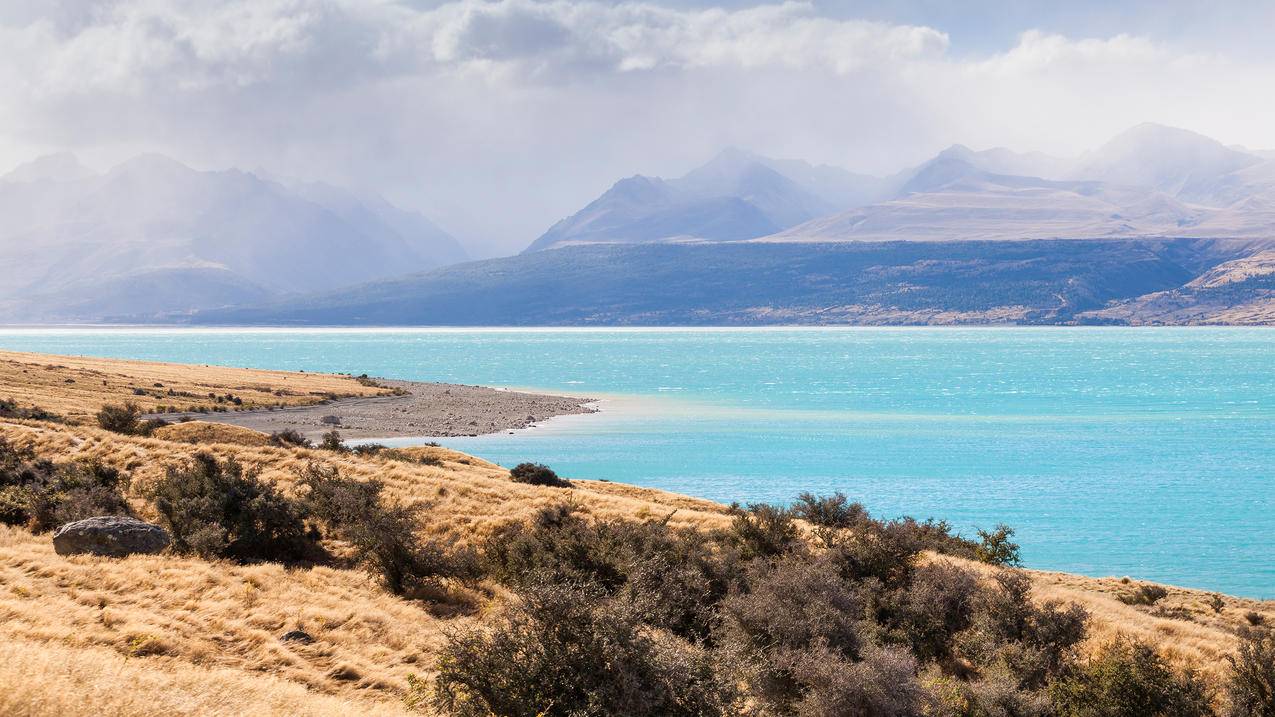 普卡基湖(Lake,Pukaki),4k高清风景壁纸