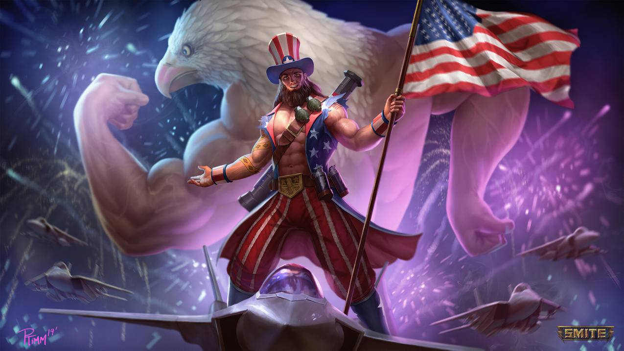 《神之浩劫(Smite)》Freedom,Overload,4k高清游戏壁纸