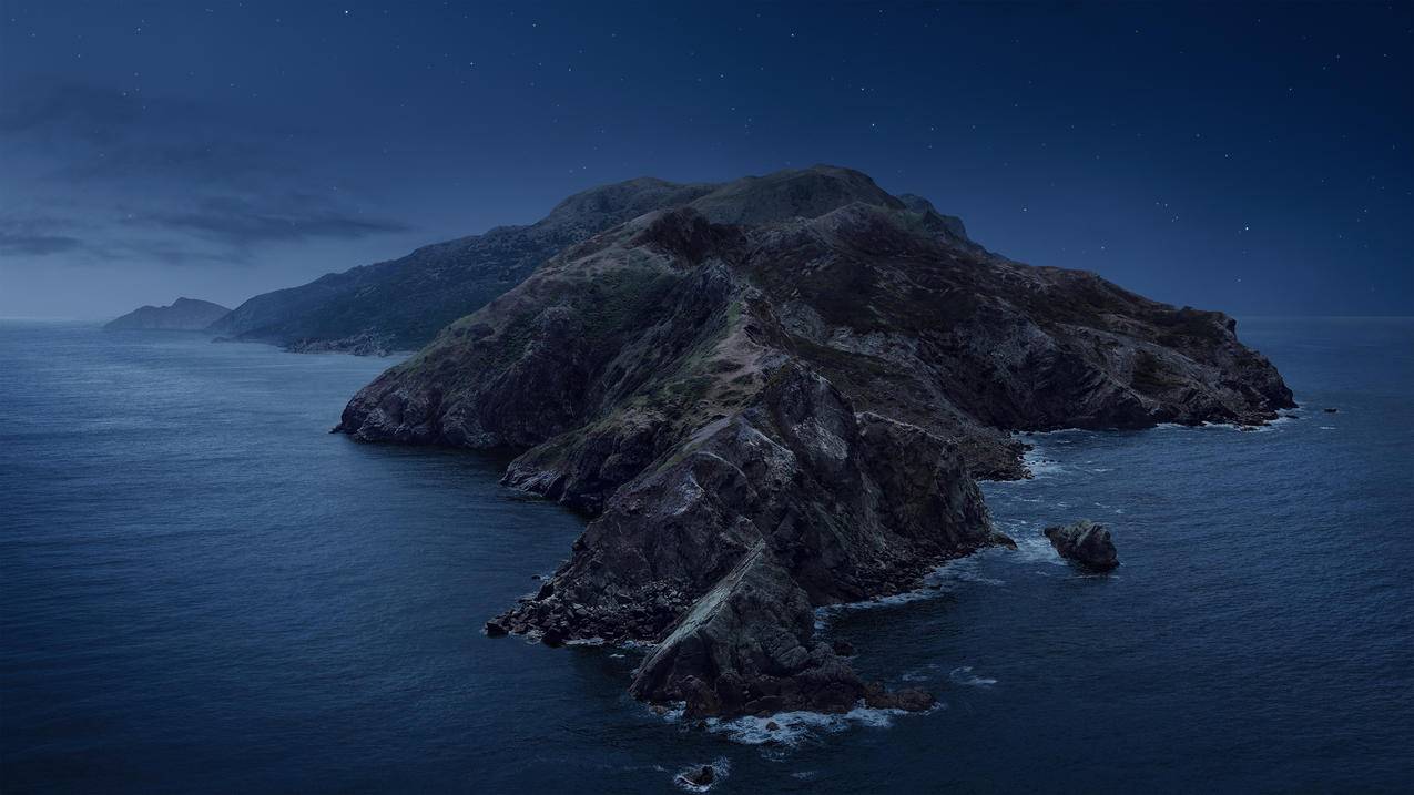苹果mac,os,catalina,夜晚风景,4k高清壁纸