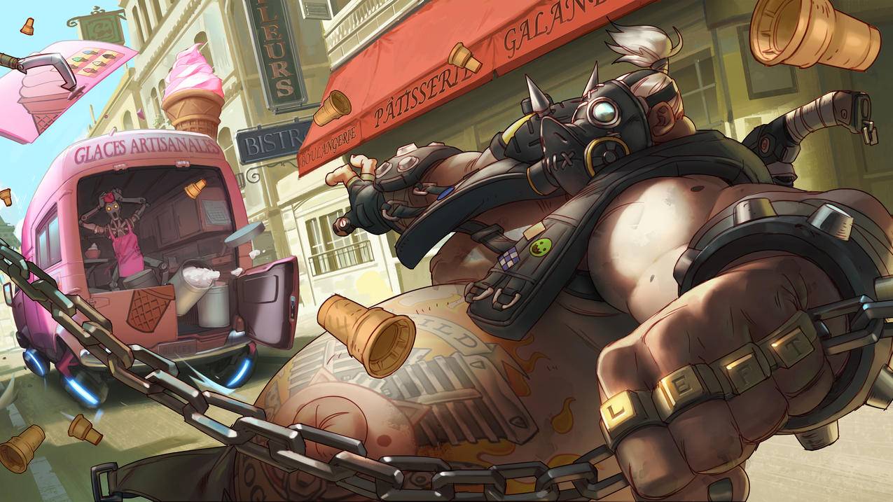 《守望先锋》,Roadhog,4K游戏壁纸
