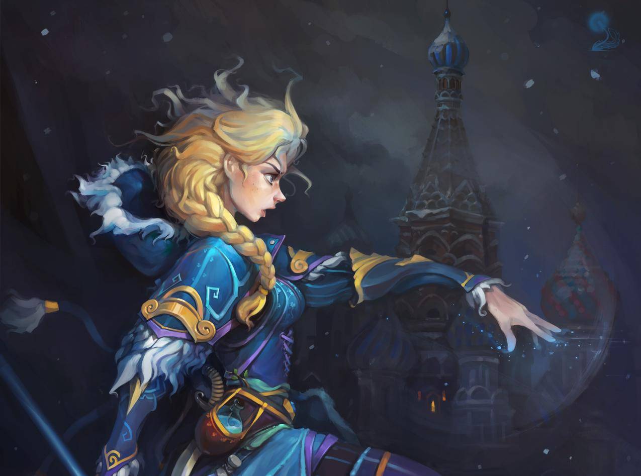DOTA2水晶少女精美4K图片壁纸