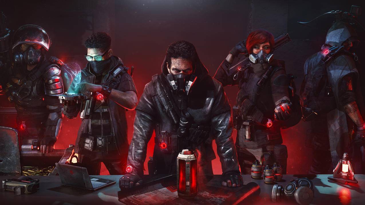 《汤姆克兰西:全境封锁2-Tom,Clancys,The,Division,2》,桌子,面具,4K游戏高清壁纸