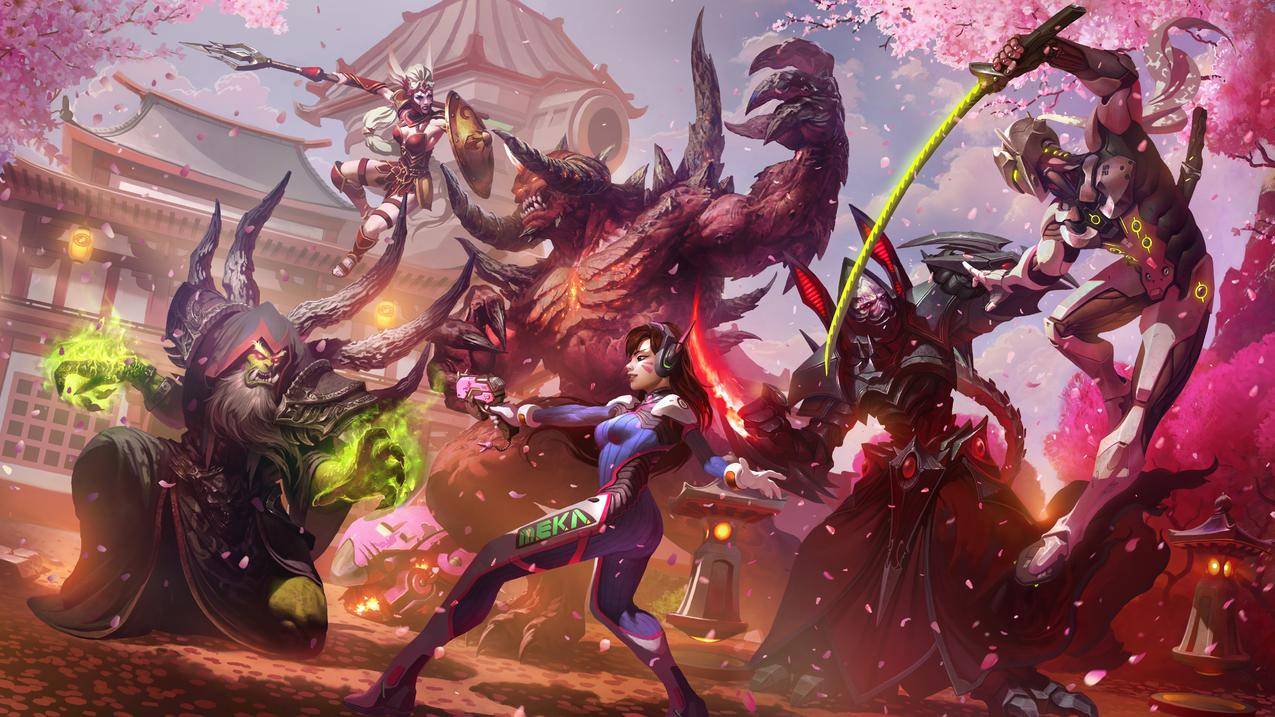 守望先锋DVa,5k游戏壁纸