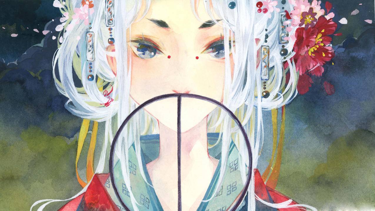 古彩女子,4K动漫壁纸