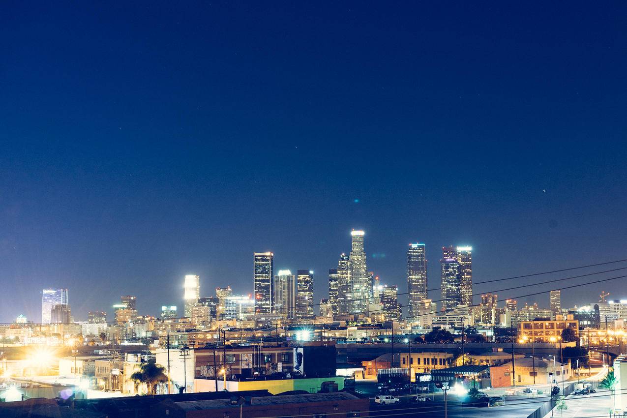 cc0可商用城市照片,夜景,天际线,高清壁纸